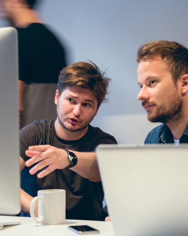 discussion between two coworkers discussion between two coworkers